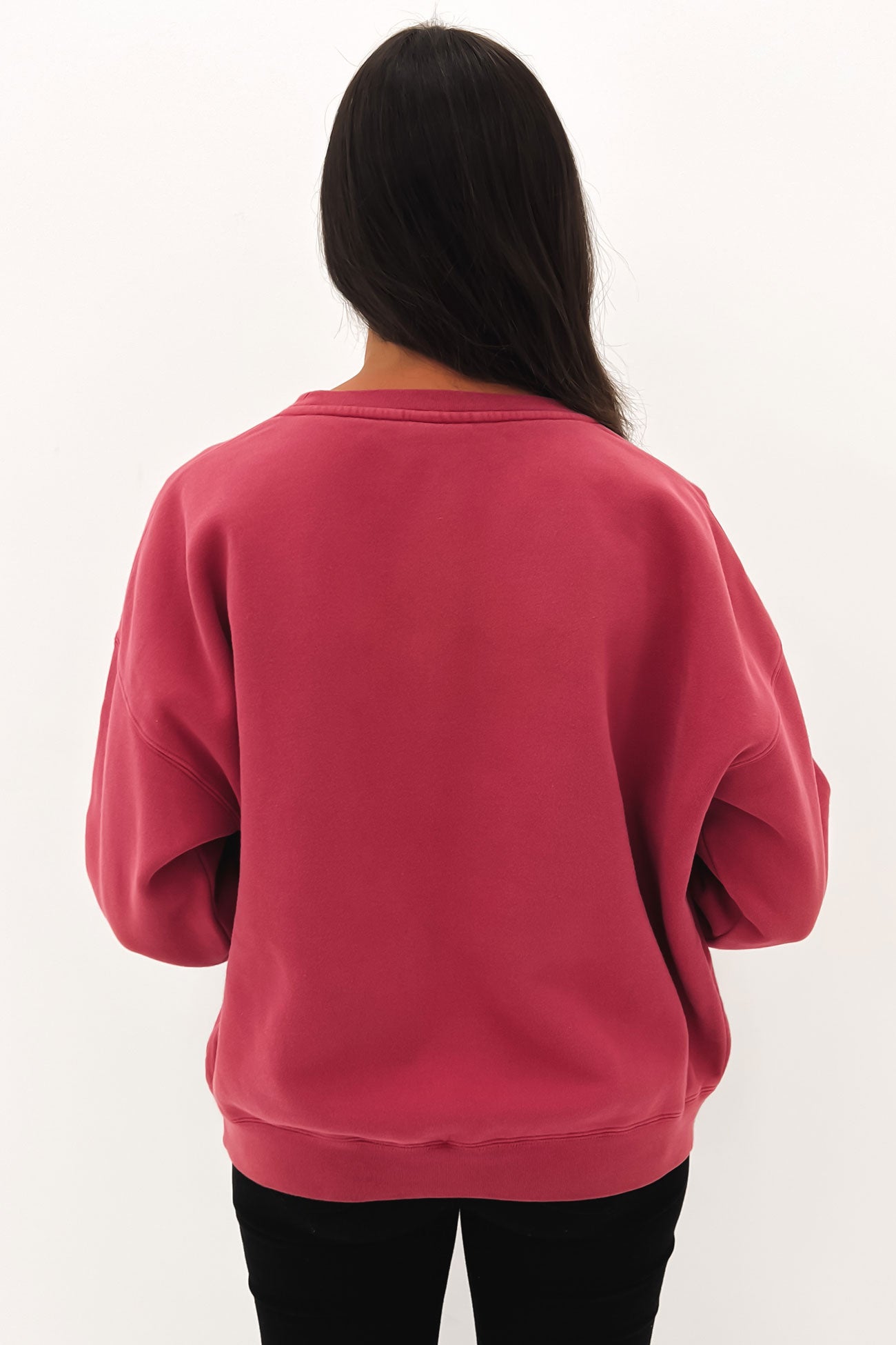 World League Oversized Crew Pigment Raspberry