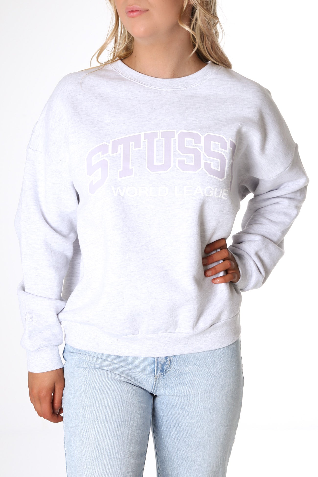 World League Oversized Crew Snow Marle