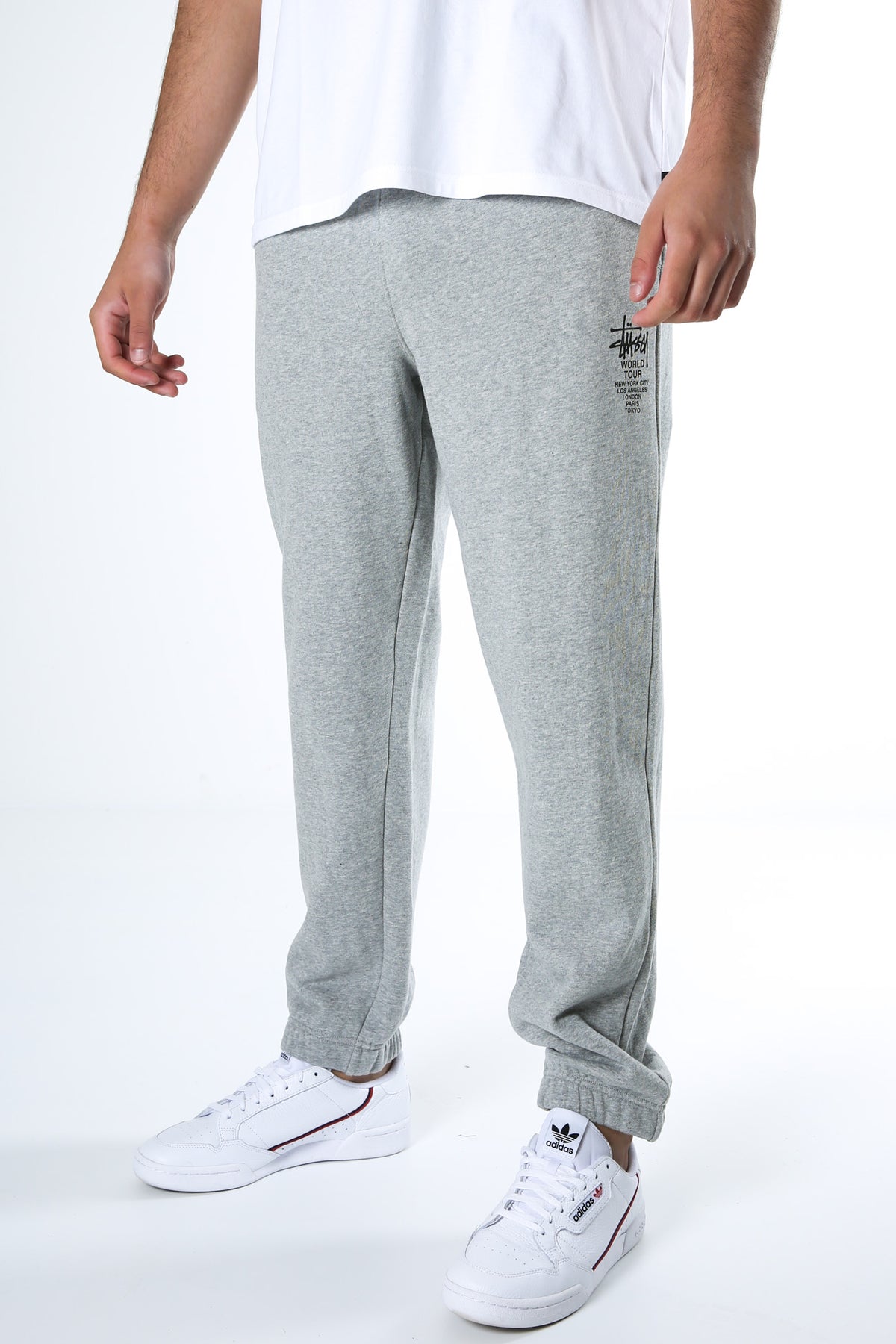 World Tour Trackpant True Grey Marle Jean Jail