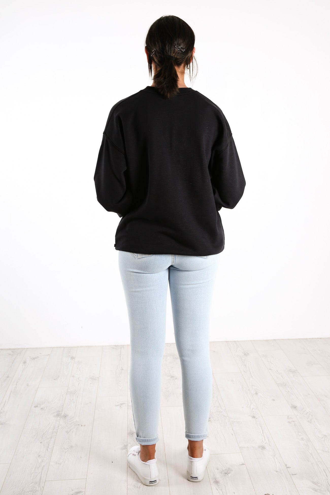 Worldwide Crew Neck Fleece Black