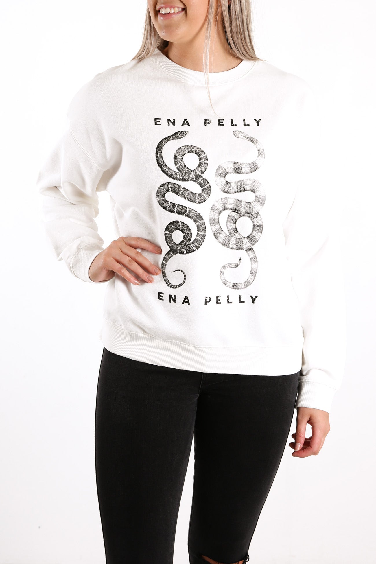 Ying Yang Sweatshirt White