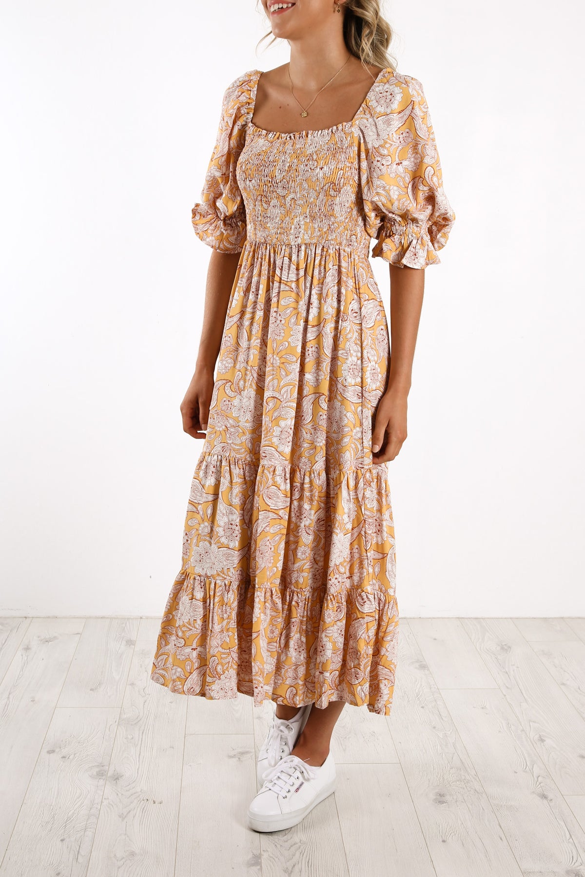 Zendaya Midi Dress Yellow
