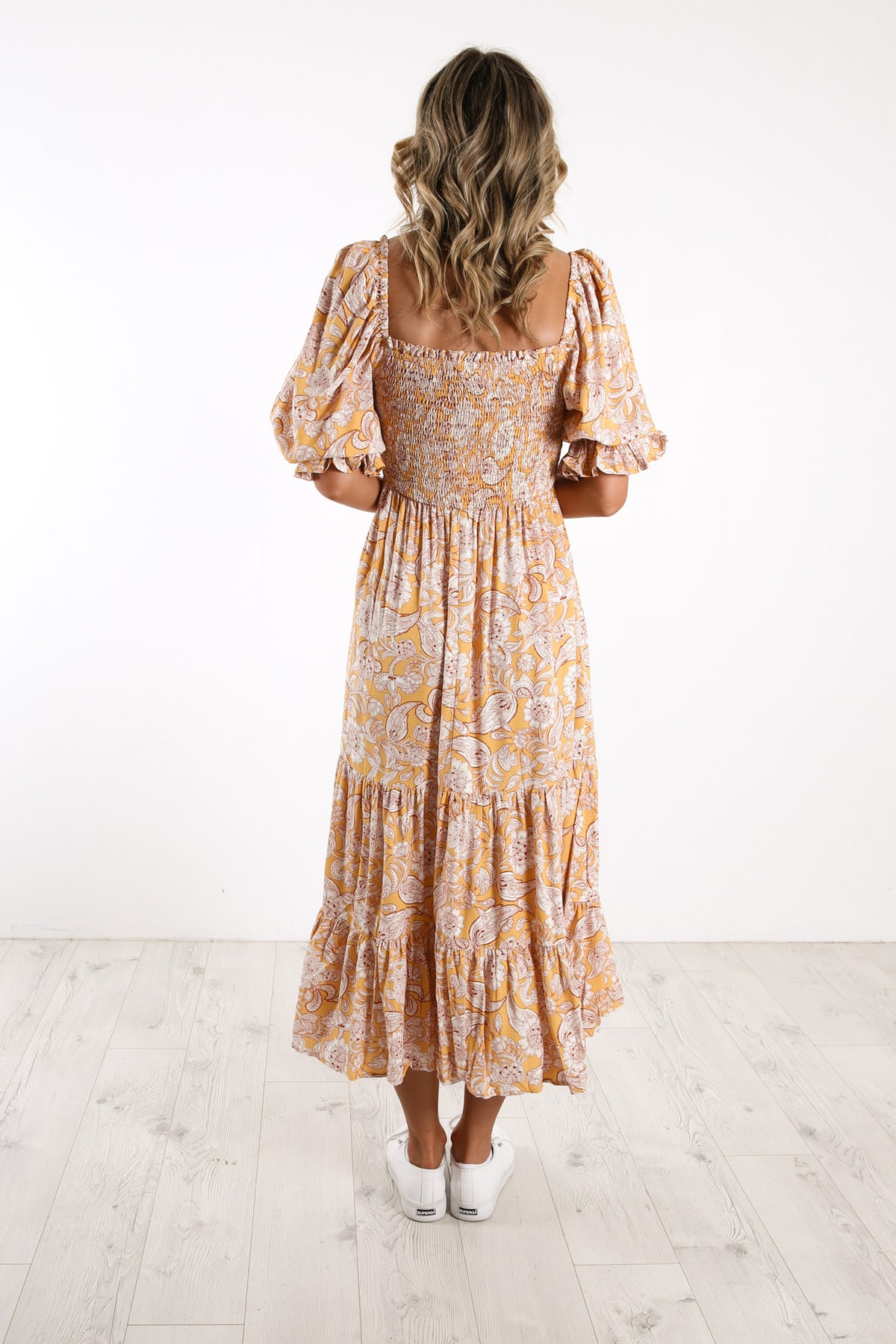 Zendaya Midi Dress Yellow