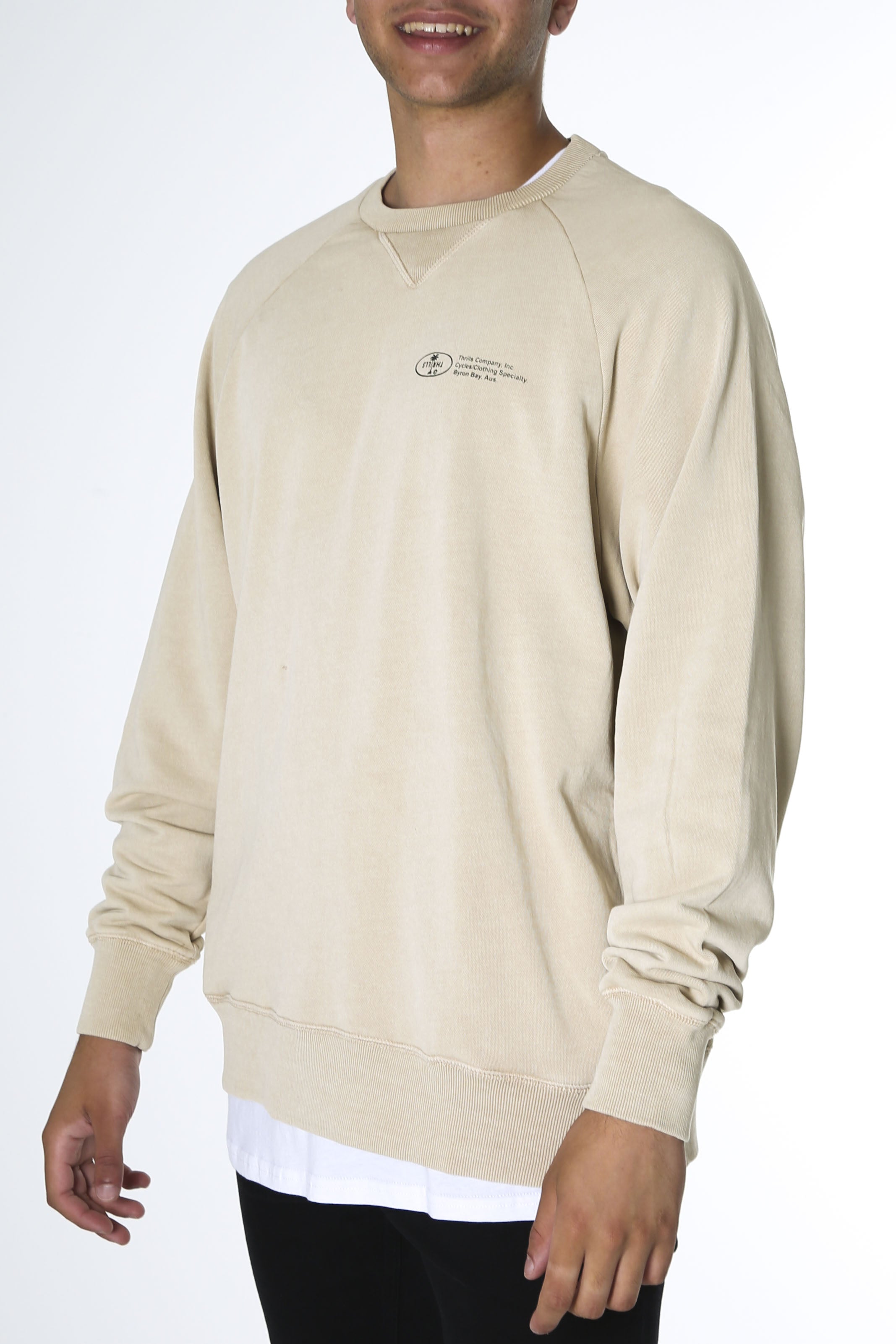 Company Alignment Oversize Raglan Crew Aged Tan