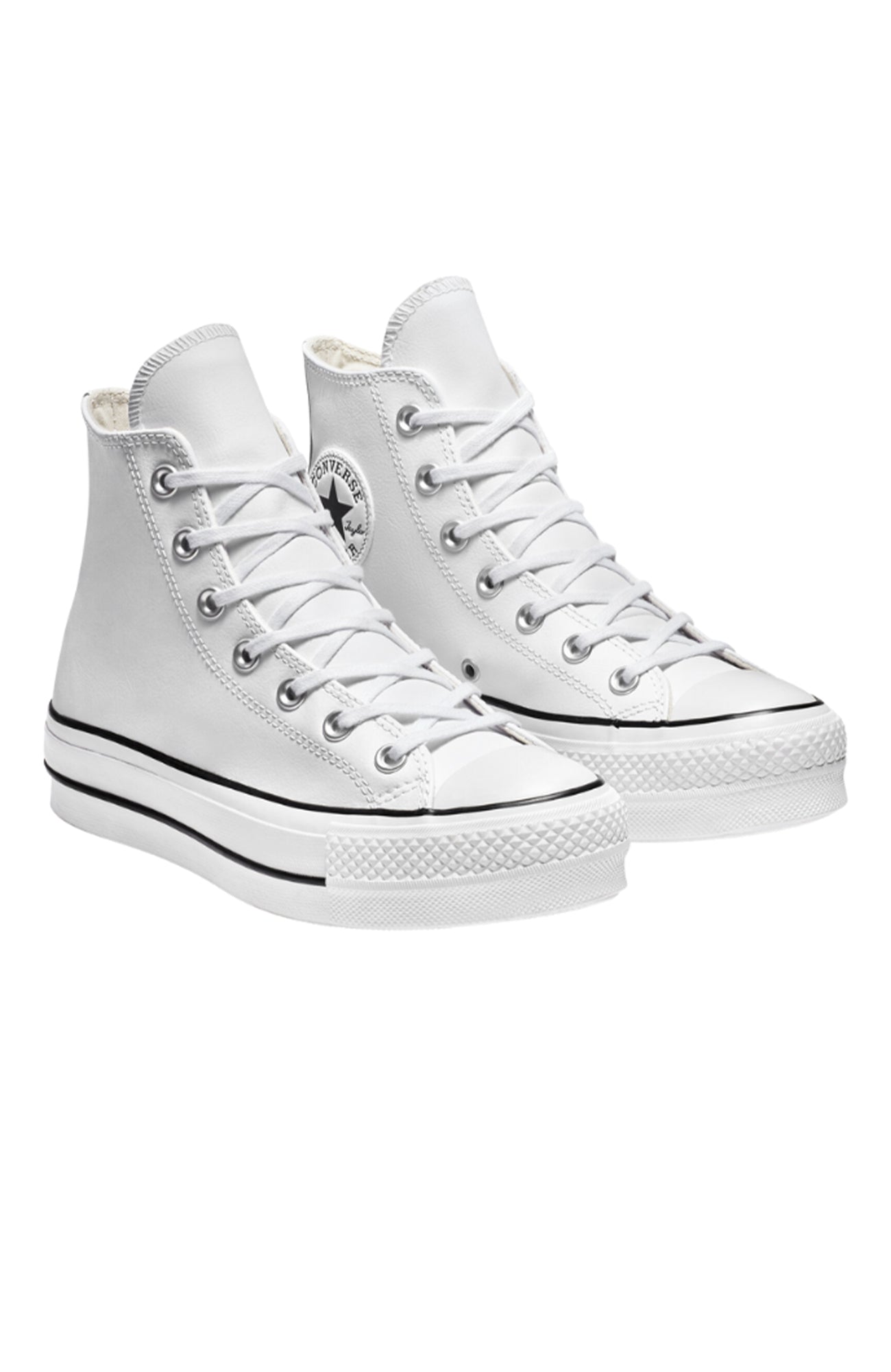 Chuck Taylor All Star Leather Lift High Top White