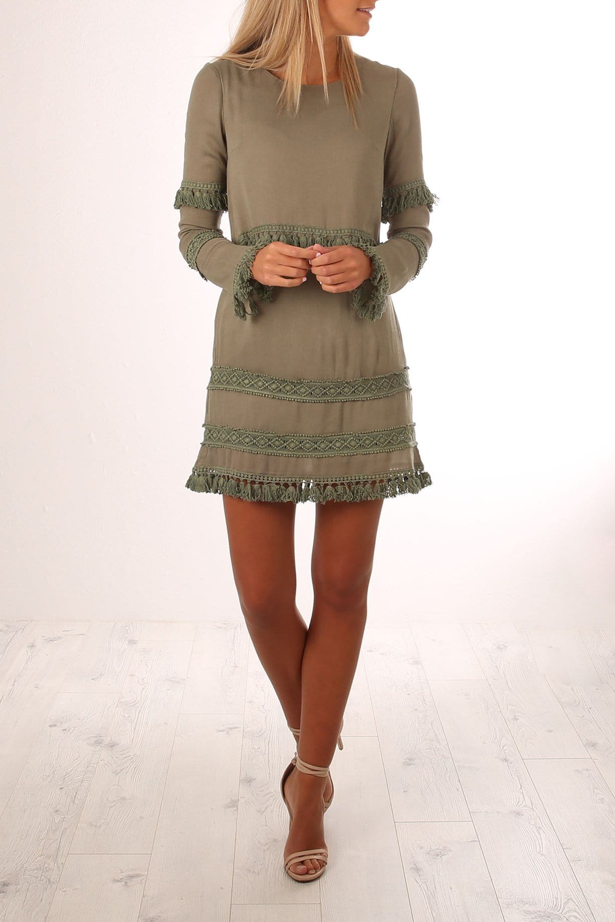 Harper Dress Khaki Jean Jail - Jean Jail