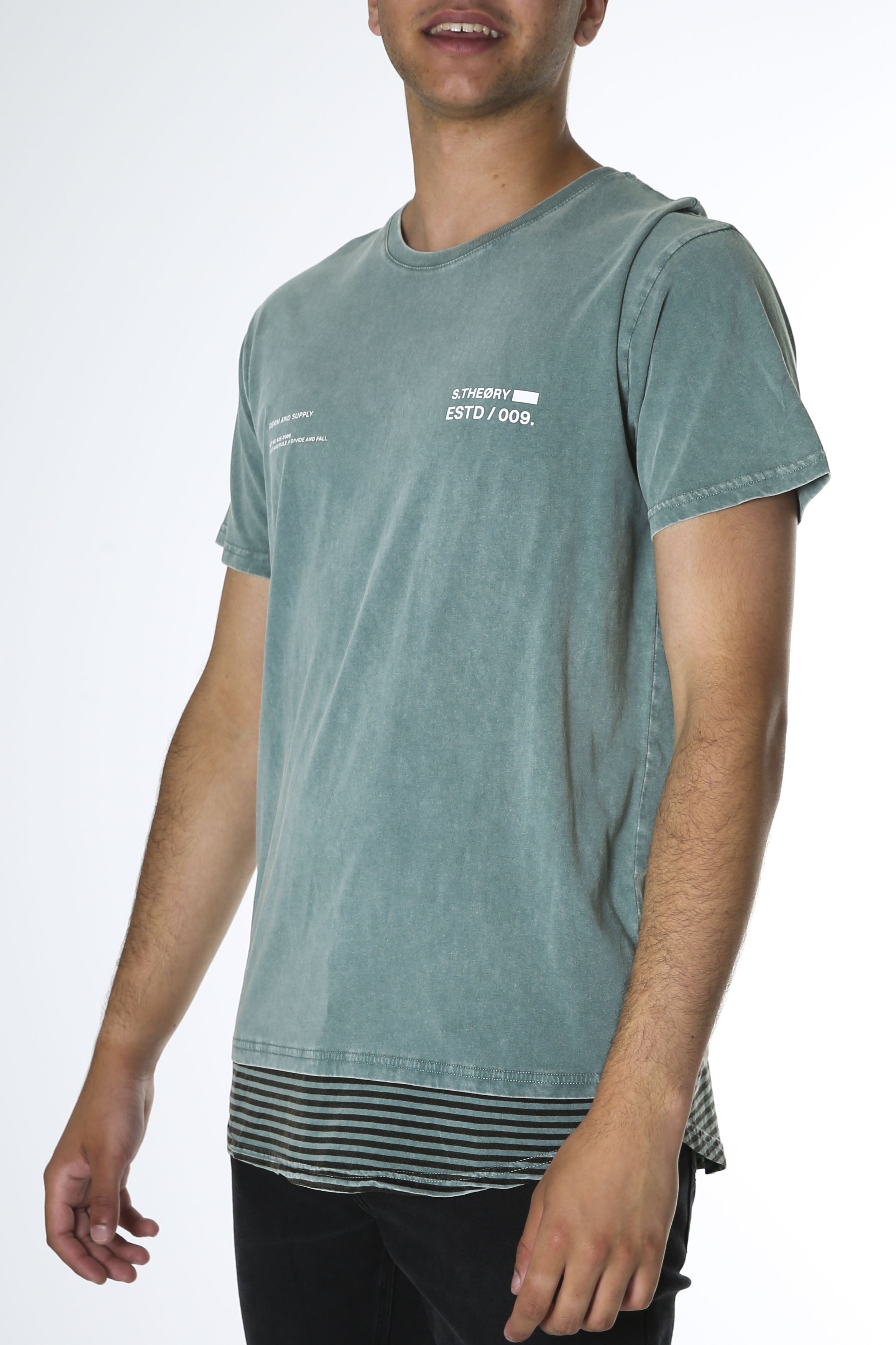 Dash Layered Tee Acid Green