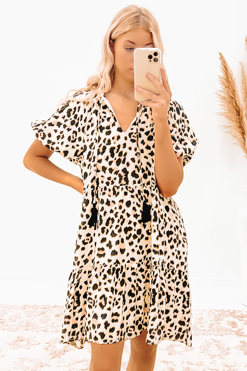 Kayden Mini Dress Leopard