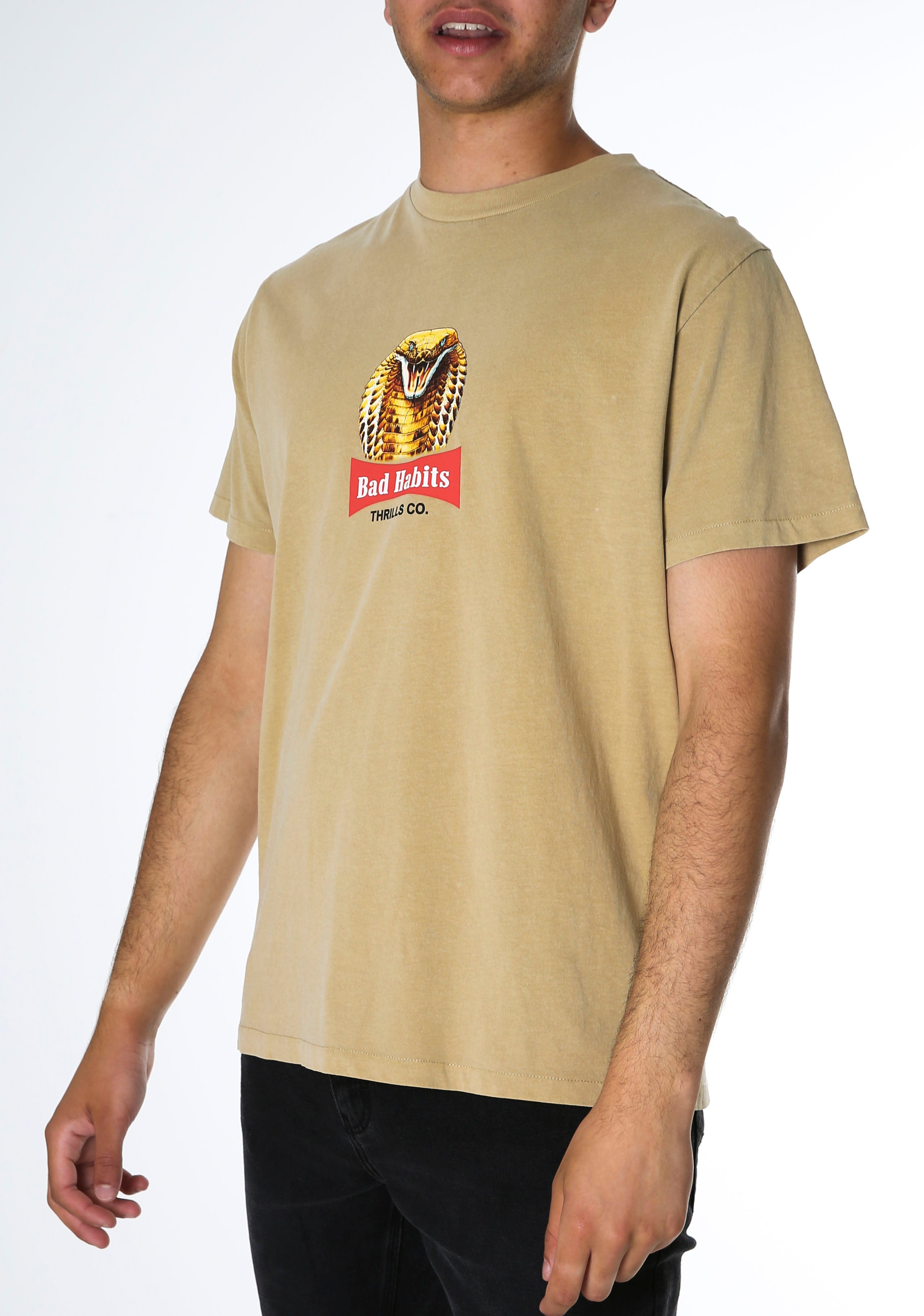 King Habits Merch Fit Tee Washed Tan