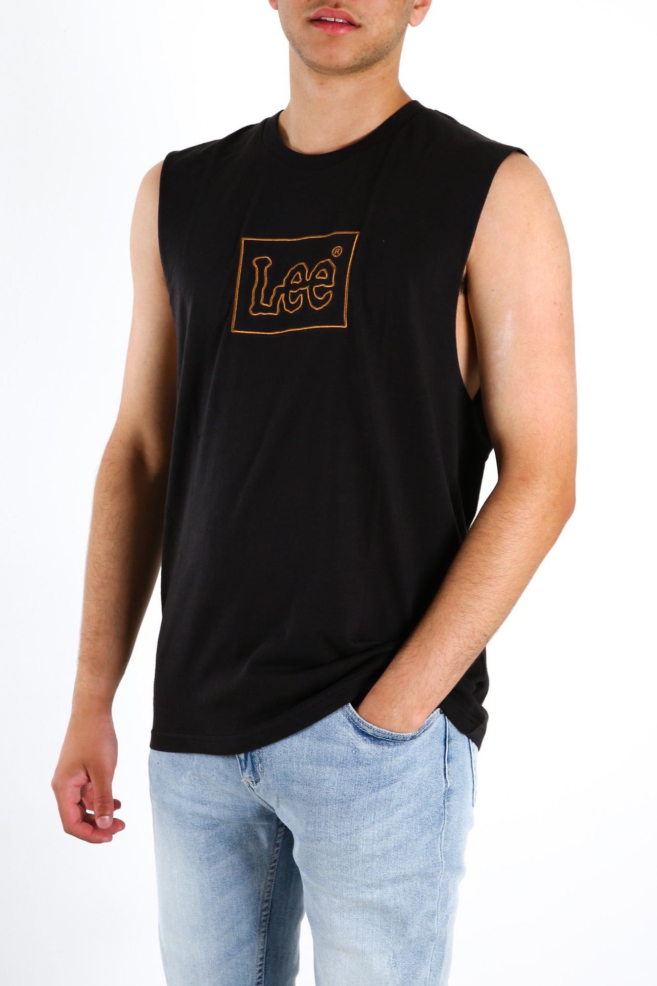 Lee Line Muscle Washed Black