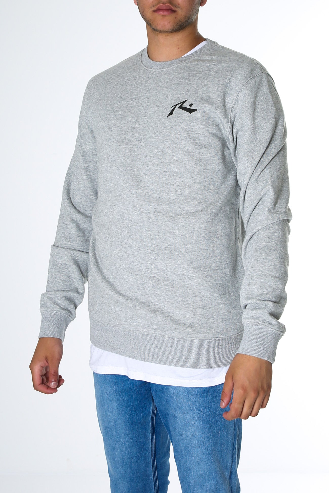 One Hit Wonder Crew Fleece Grey Marle