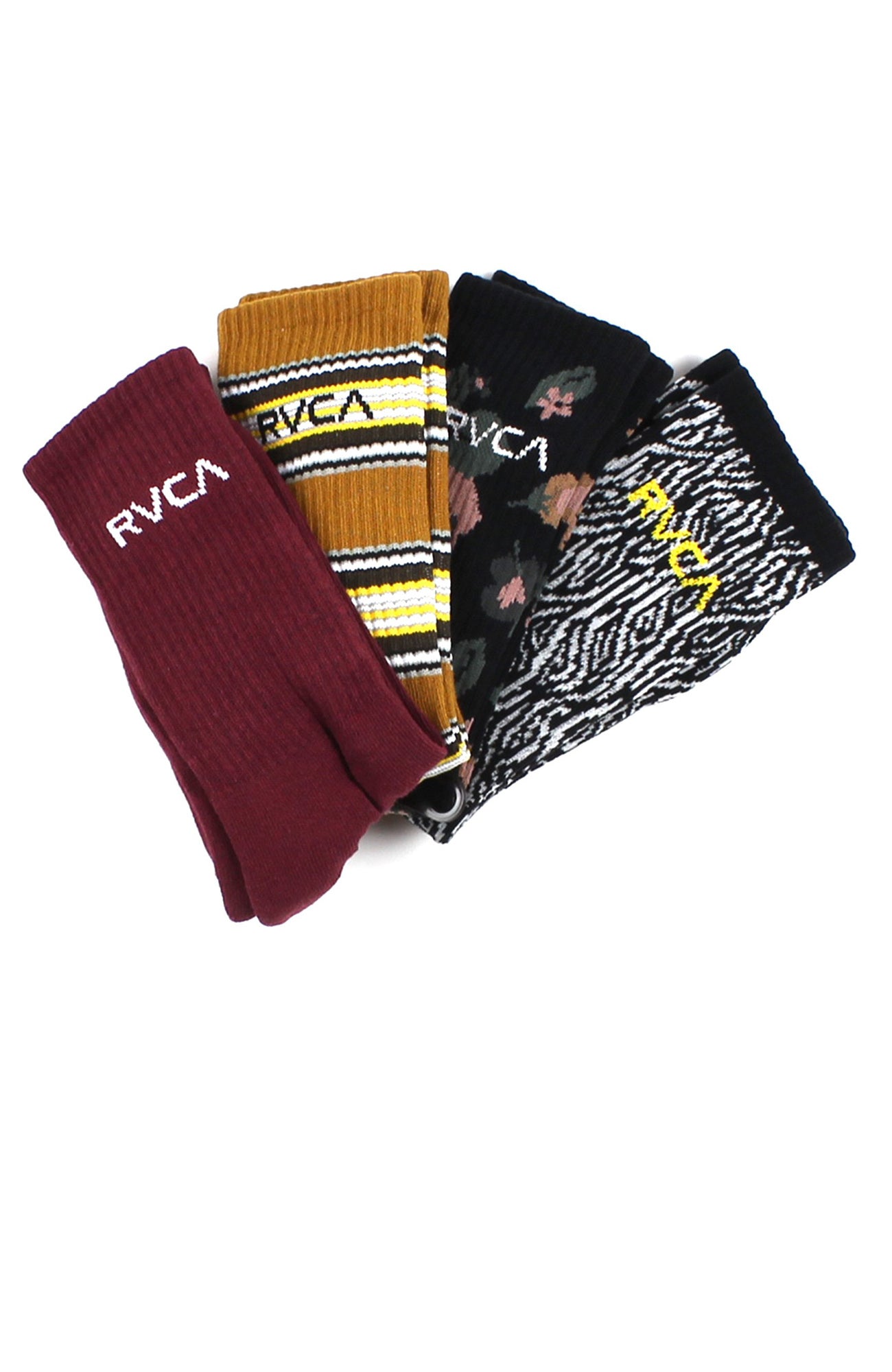 RVCA Seasonal Sock 4 Pack Multi