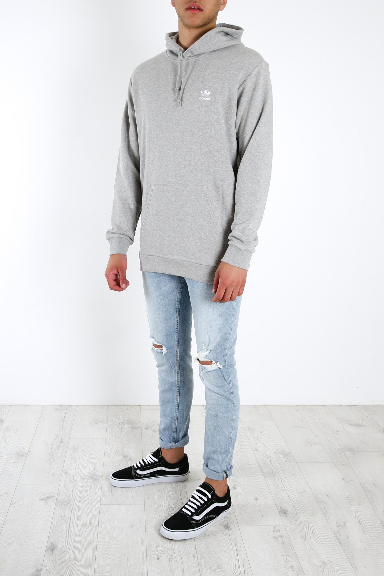 Loungewear Trefoil Essentials Hoodie Medium Grey Heather